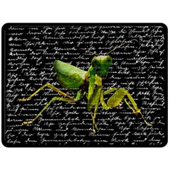 Mantis Fleece Blanket (large)  by Valentinaart