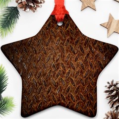 Texture Background Rust Surface Shape Star Ornament (two Sides) by Simbadda