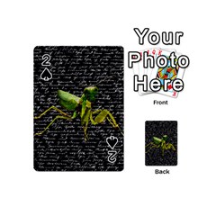 Mantis Playing Cards 54 (mini)  by Valentinaart