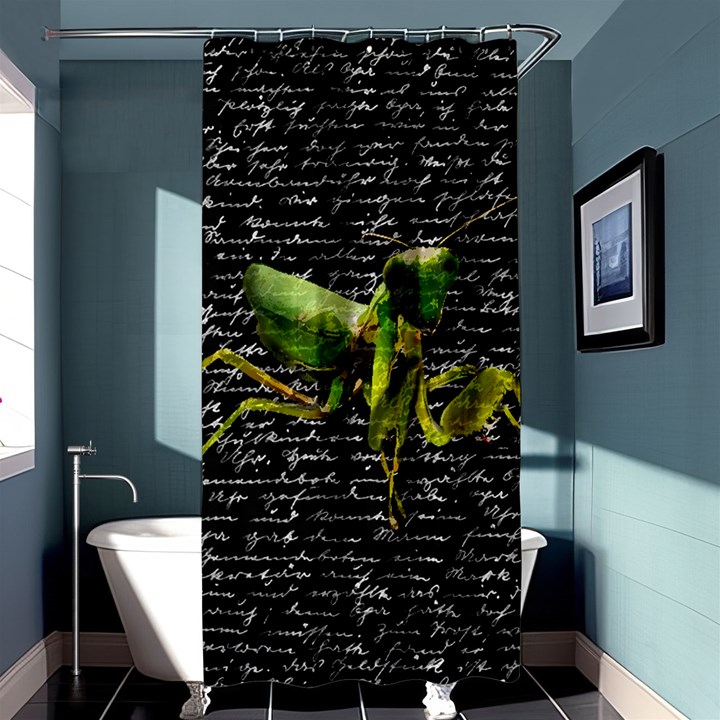 Mantis Shower Curtain 36  x 72  (Stall) 