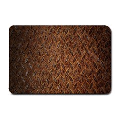 Texture Background Rust Surface Shape Small Doormat  by Simbadda