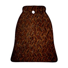 Texture Background Rust Surface Shape Bell Ornament (two Sides) by Simbadda