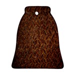 Texture Background Rust Surface Shape Bell Ornament (Two Sides) Front