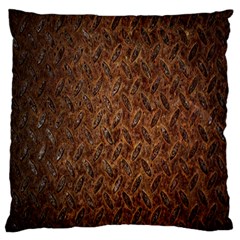 Texture Background Rust Surface Shape Large Cushion Case (two Sides) by Simbadda