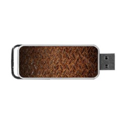 Texture Background Rust Surface Shape Portable Usb Flash (one Side) by Simbadda