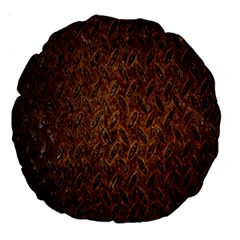 Texture Background Rust Surface Shape Large 18  Premium Round Cushions by Simbadda