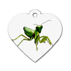 Mantis Dog Tag Heart (one Side) by Valentinaart