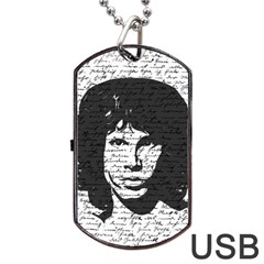 Morrison Dog Tag Usb Flash (one Side) by Valentinaart