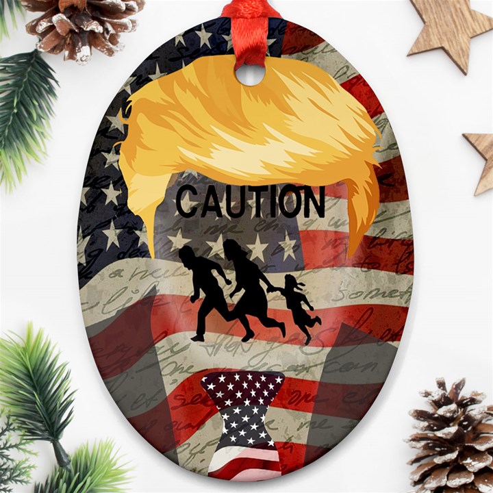 Caution Ornament (Oval)