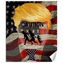 Caution Canvas 8  X 10  by Valentinaart