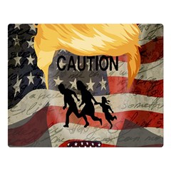 Caution Double Sided Flano Blanket (large)  by Valentinaart