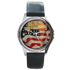 American President Round Metal Watch by Valentinaart