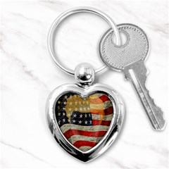 American President Key Chains (heart)  by Valentinaart