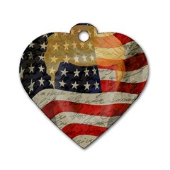 American President Dog Tag Heart (one Side) by Valentinaart