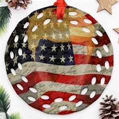 American President Round Filigree Ornament (two Sides) by Valentinaart