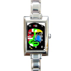 Che Guevara Rectangle Italian Charm Watch by Valentinaart