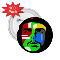 Che Guevara 2 25  Buttons (100 Pack)  by Valentinaart