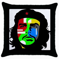 Che Guevara Throw Pillow Case (black) by Valentinaart