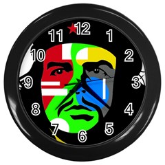 Che Guevara Wall Clocks (black) by Valentinaart