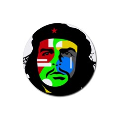 Che Guevara Rubber Round Coaster (4 Pack)  by Valentinaart