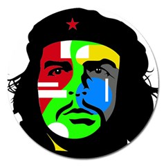 Che Guevara Magnet 5  (round) by Valentinaart