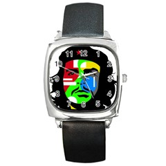 Che Guevara Square Metal Watch by Valentinaart