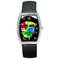 Che Guevara Barrel Style Metal Watch by Valentinaart