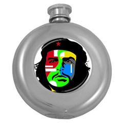 Che Guevara Round Hip Flask (5 Oz) by Valentinaart