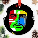 Che Guevara Round Ornament (Two Sides) Back