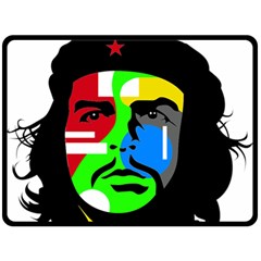 Che Guevara Fleece Blanket (large)  by Valentinaart