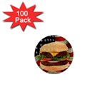 Hamburger 1  Mini Magnets (100 pack)  Front