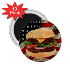 Hamburger 2 25  Magnets (10 Pack)  by Valentinaart