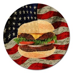 Hamburger Magnet 5  (round) by Valentinaart