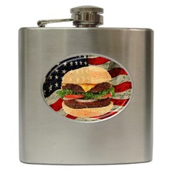 Hamburger Hip Flask (6 Oz) by Valentinaart