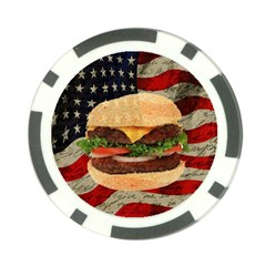 Hamburger Poker Chip Card Guard by Valentinaart