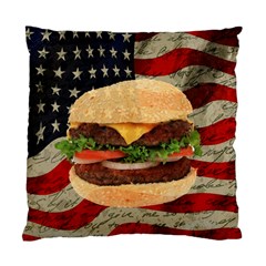 Hamburger Standard Cushion Case (one Side) by Valentinaart