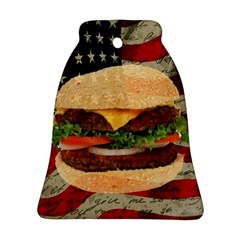 Hamburger Bell Ornament (two Sides) by Valentinaart