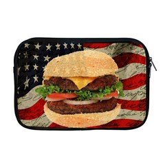 Hamburger Apple Macbook Pro 17  Zipper Case by Valentinaart