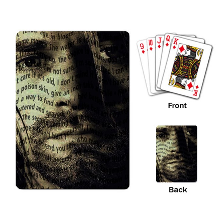 Kurt Cobain Playing Card