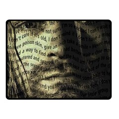 Kurt Cobain Fleece Blanket (small) by Valentinaart