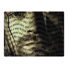 Kurt Cobain Double Sided Flano Blanket (mini)  by Valentinaart