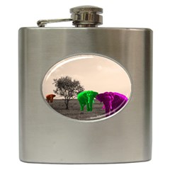 Africa  Hip Flask (6 Oz) by Valentinaart