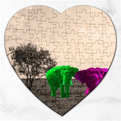 Africa  Jigsaw Puzzle (heart) by Valentinaart