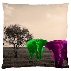 Africa  Large Cushion Case (two Sides) by Valentinaart