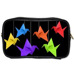 Paper Cranes Toiletries Bags by Valentinaart