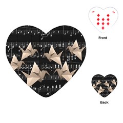 Paper Cranes Playing Cards (heart)  by Valentinaart