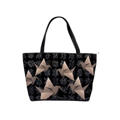 Paper Cranes Shoulder Handbags by Valentinaart