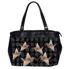 Paper Cranes Office Handbags (2 Sides)  by Valentinaart