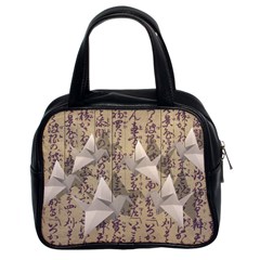 Paper Cranes Classic Handbags (2 Sides) by Valentinaart