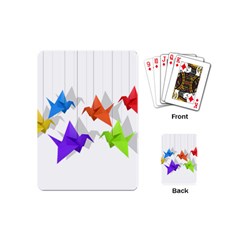 Paper Cranes Playing Cards (mini)  by Valentinaart